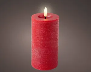 15cm LED Red Wick Candle by Lumineo