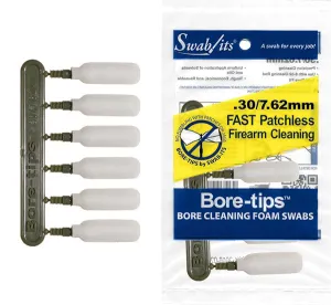 .30cal/7.62mm Gun Cleaning Bore-tips® by Swab-its®: Barrel Cleaning Swabs: 41-3001