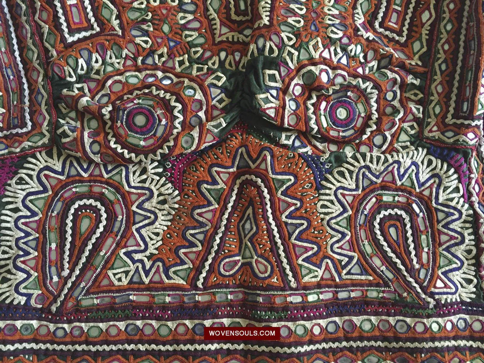 957 SOLD Superb Choli Blouse - Vintage Rabari Embroidery from Gujarat