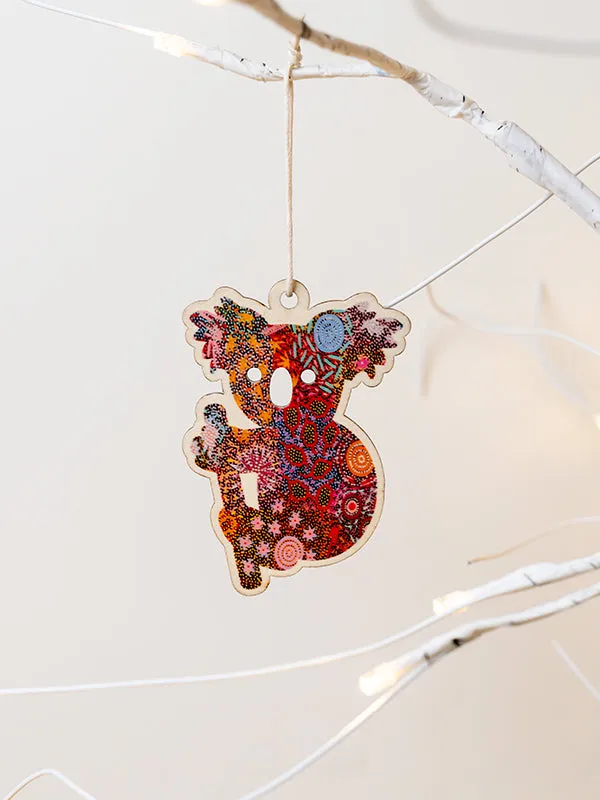 Aboriginal Christmas Koala  Decoration Grandmother's Country