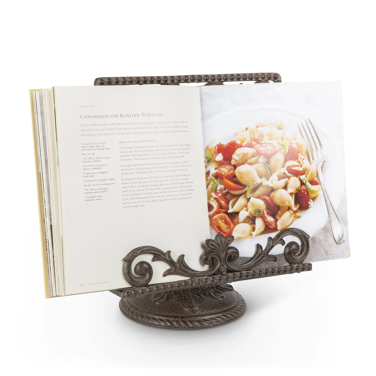 Acanthus Cast Aluminum Cookbook Holder