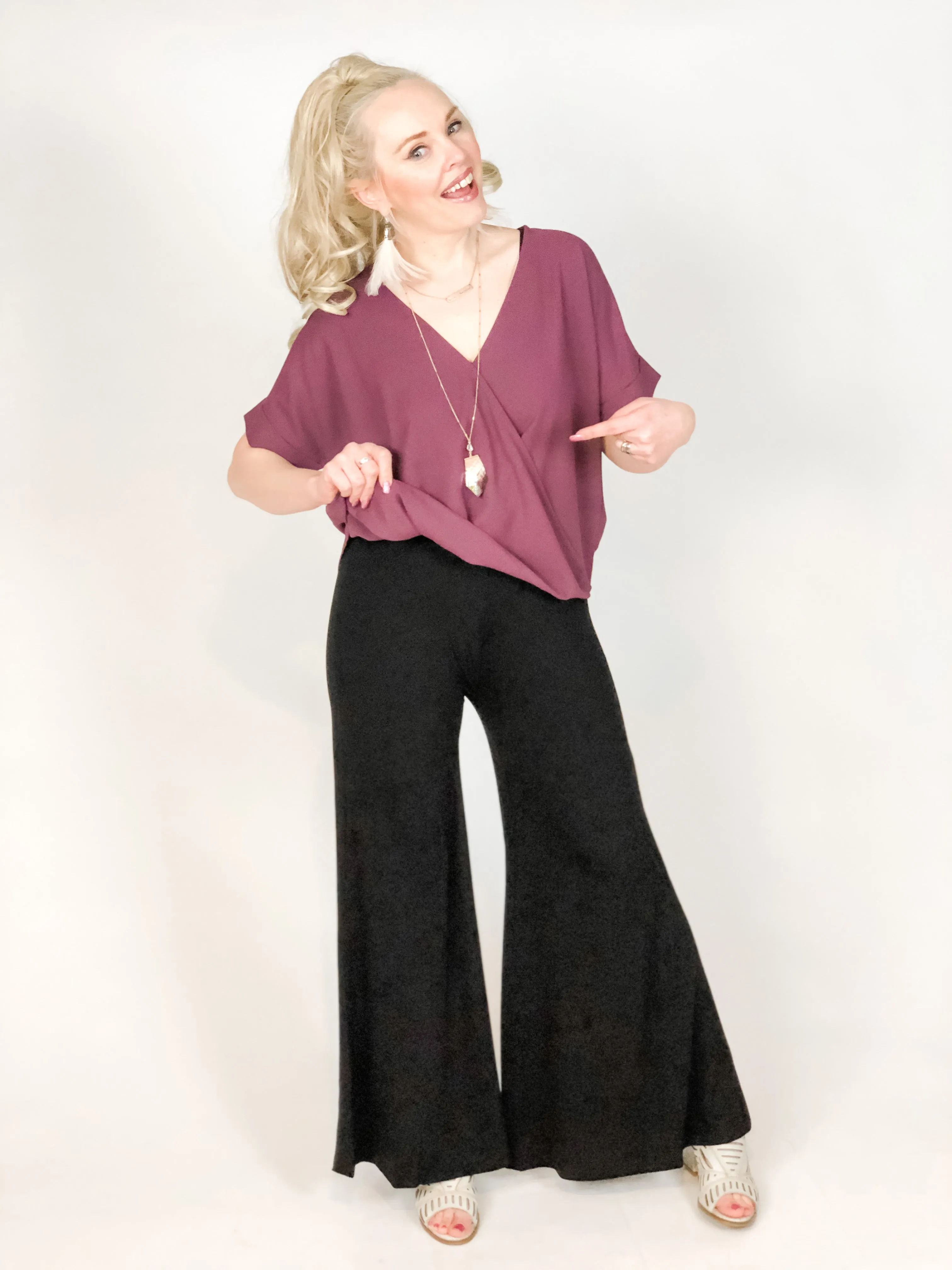 Automatic Tuck Blouse