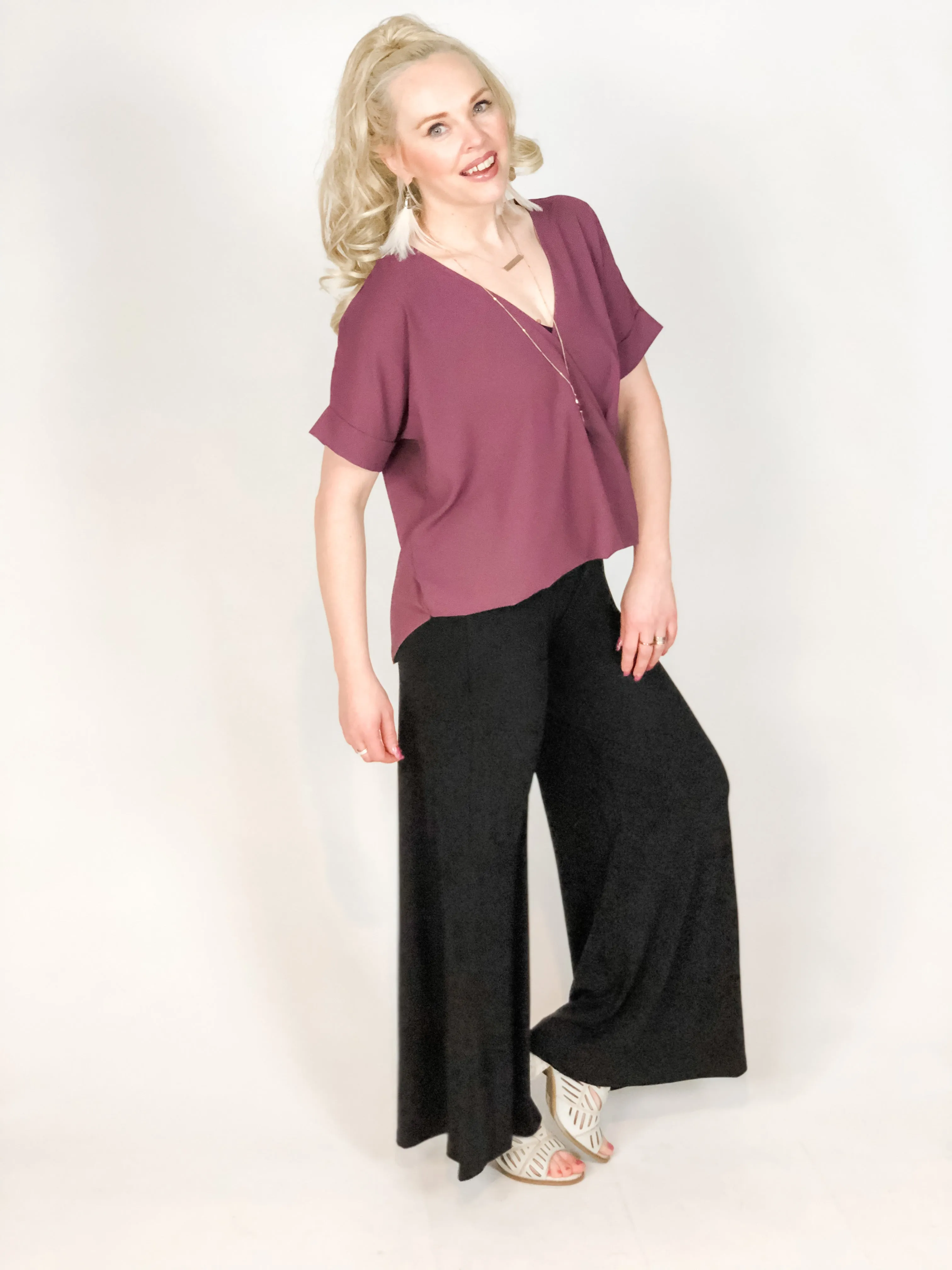 Automatic Tuck Blouse