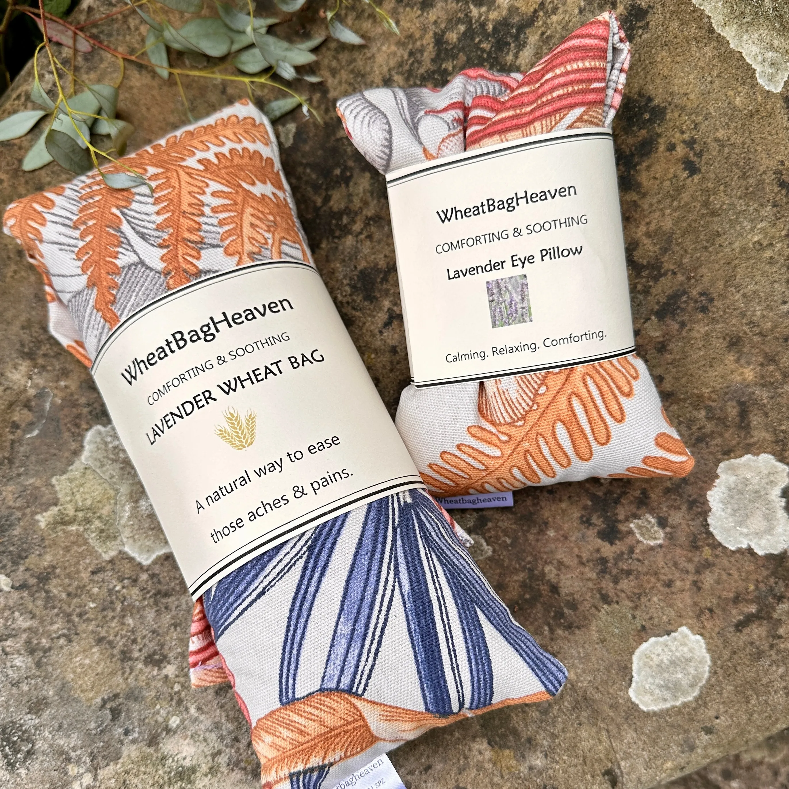 Best flax seed eye pillows in Maldives tropical print. Sleep mask relaxation aid