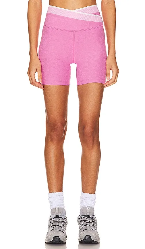 Beyond Yoga Spacedye In The Mix Biker Short in Pink