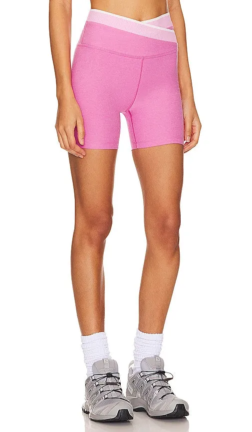 Beyond Yoga Spacedye In The Mix Biker Short in Pink