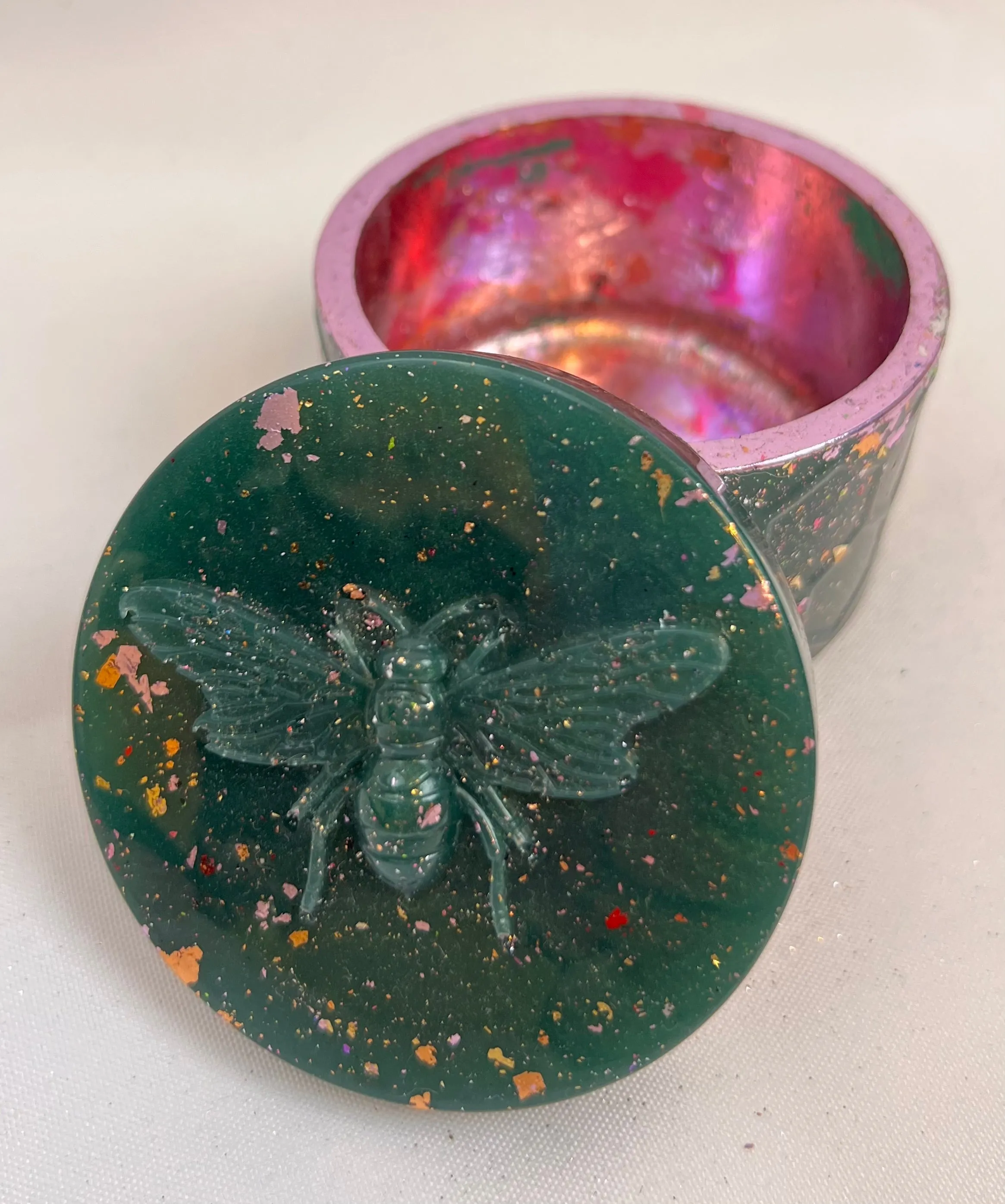 Bumblebee Vintage Jeweled Keepsake Container