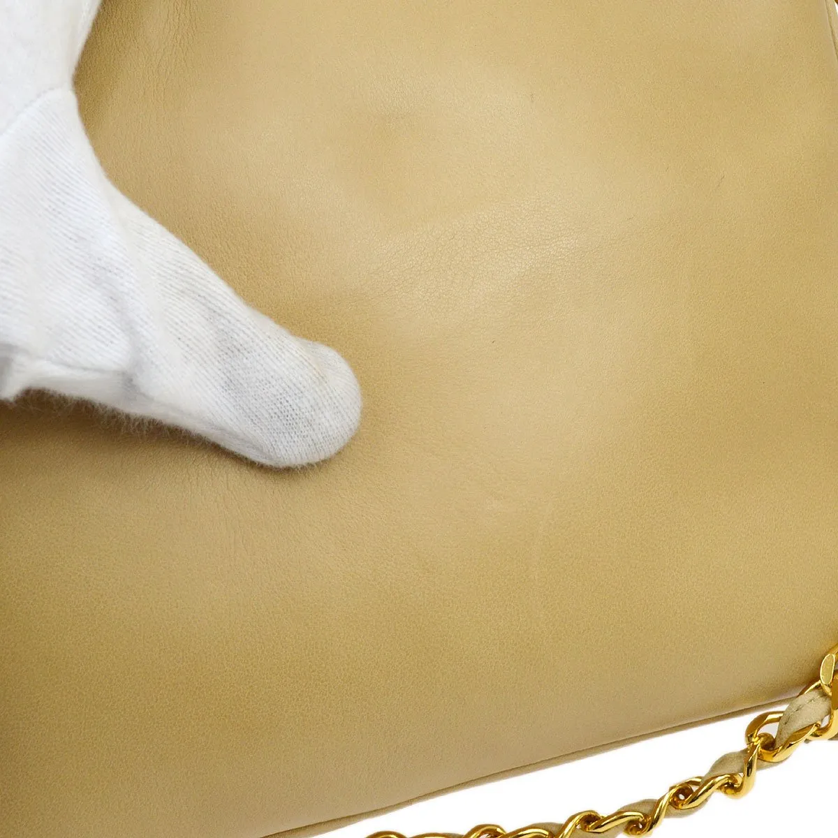 CHANEL 1994-1996 Triple CC Camera Bag Small Beige Lambskin 01999