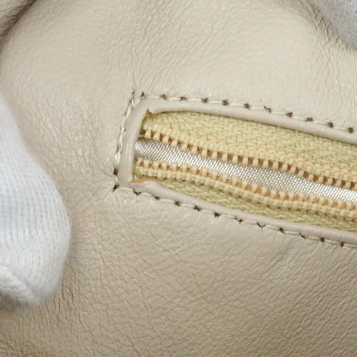 CHANEL 1994-1996 Triple CC Camera Bag Small Beige Lambskin 01999