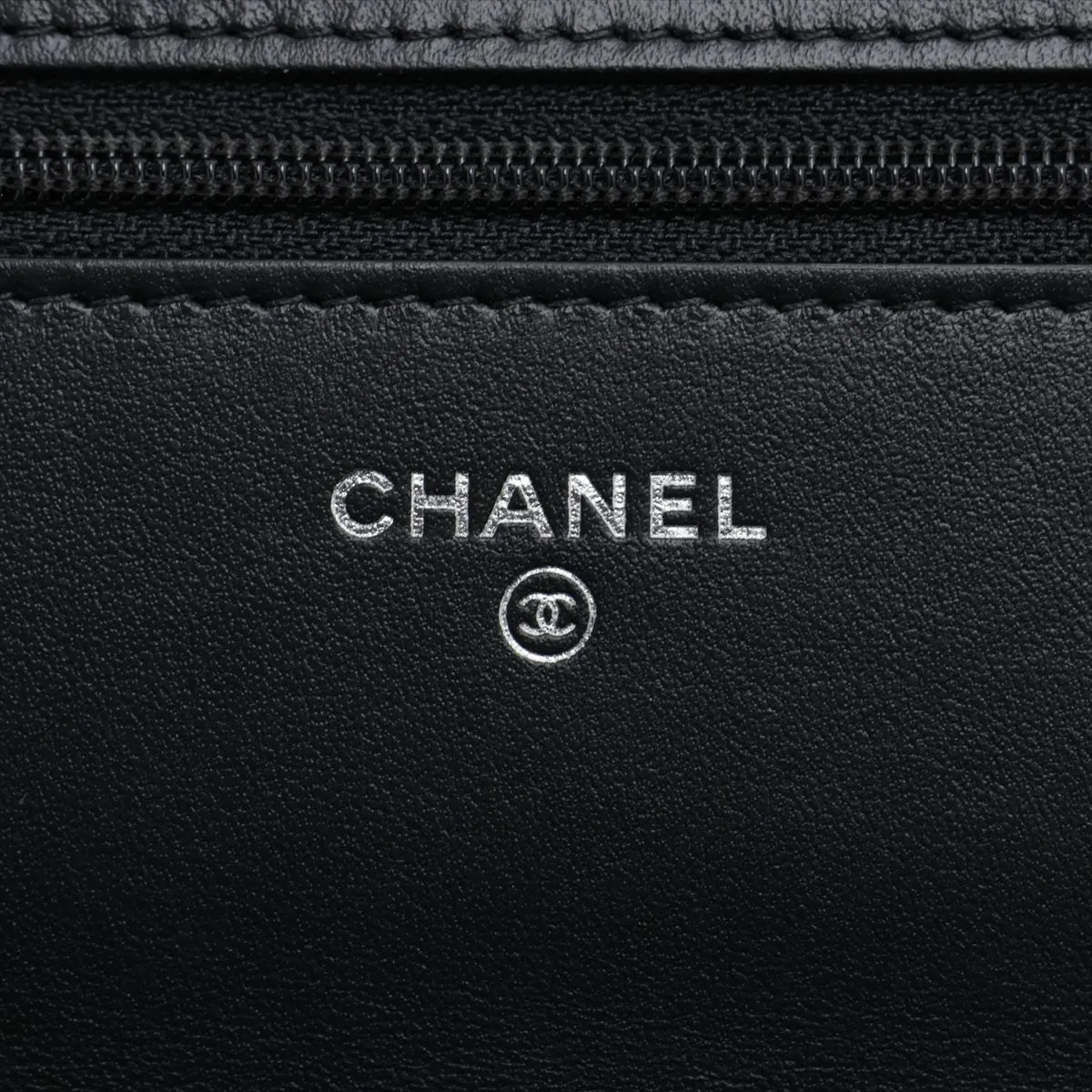 Chanel 2.55 Vintage  Chain Wallet Black Black G