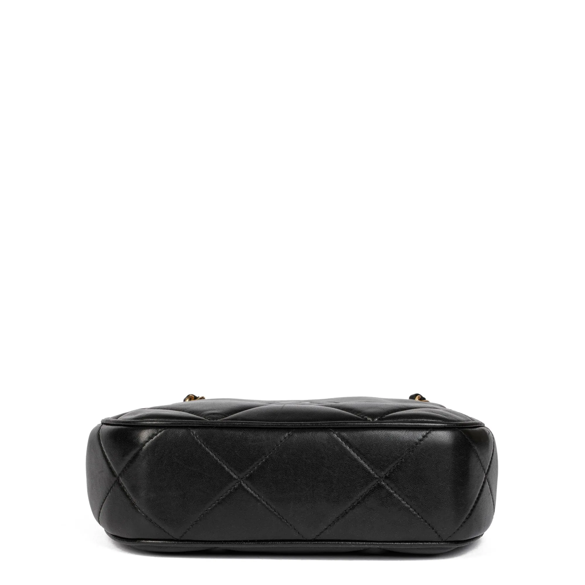 Chanel Black Quilted Lambskin Vintage Timeless Fringe Shoulder Bag