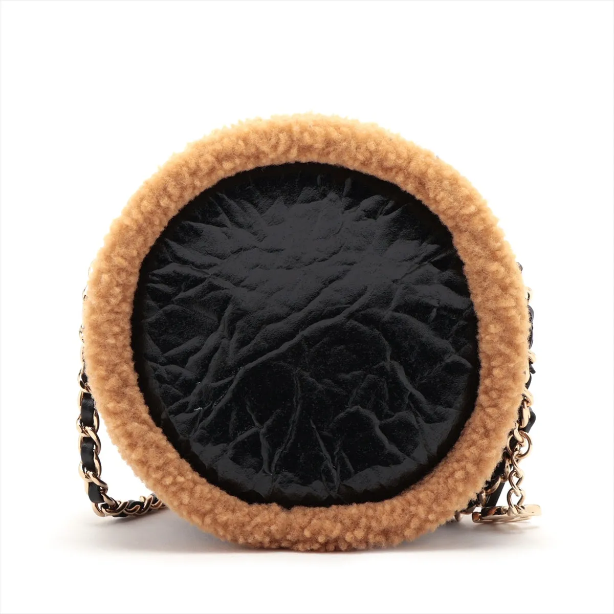 Chanel Coco Boar Chain Shoulder Bag Black  Brown Gold  28th