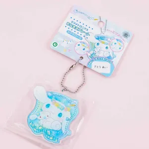 Cinnamoroll Flowery Name Plate Acrylic Charm