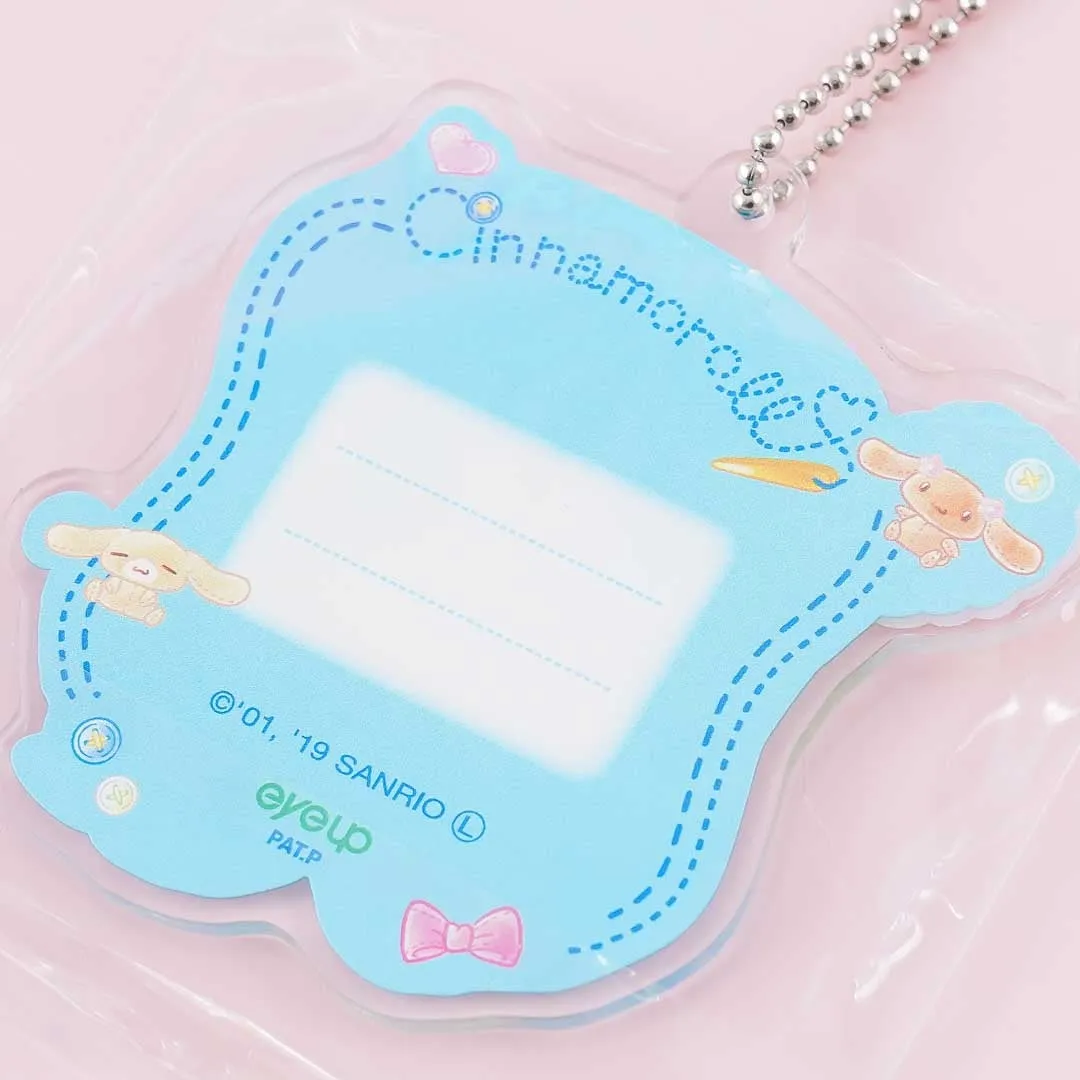 Cinnamoroll Flowery Name Plate Acrylic Charm