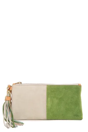 Coach Suede Color Block Clutch
