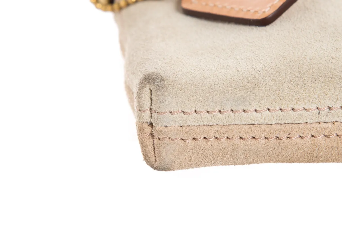 Coach Suede Color Block Clutch