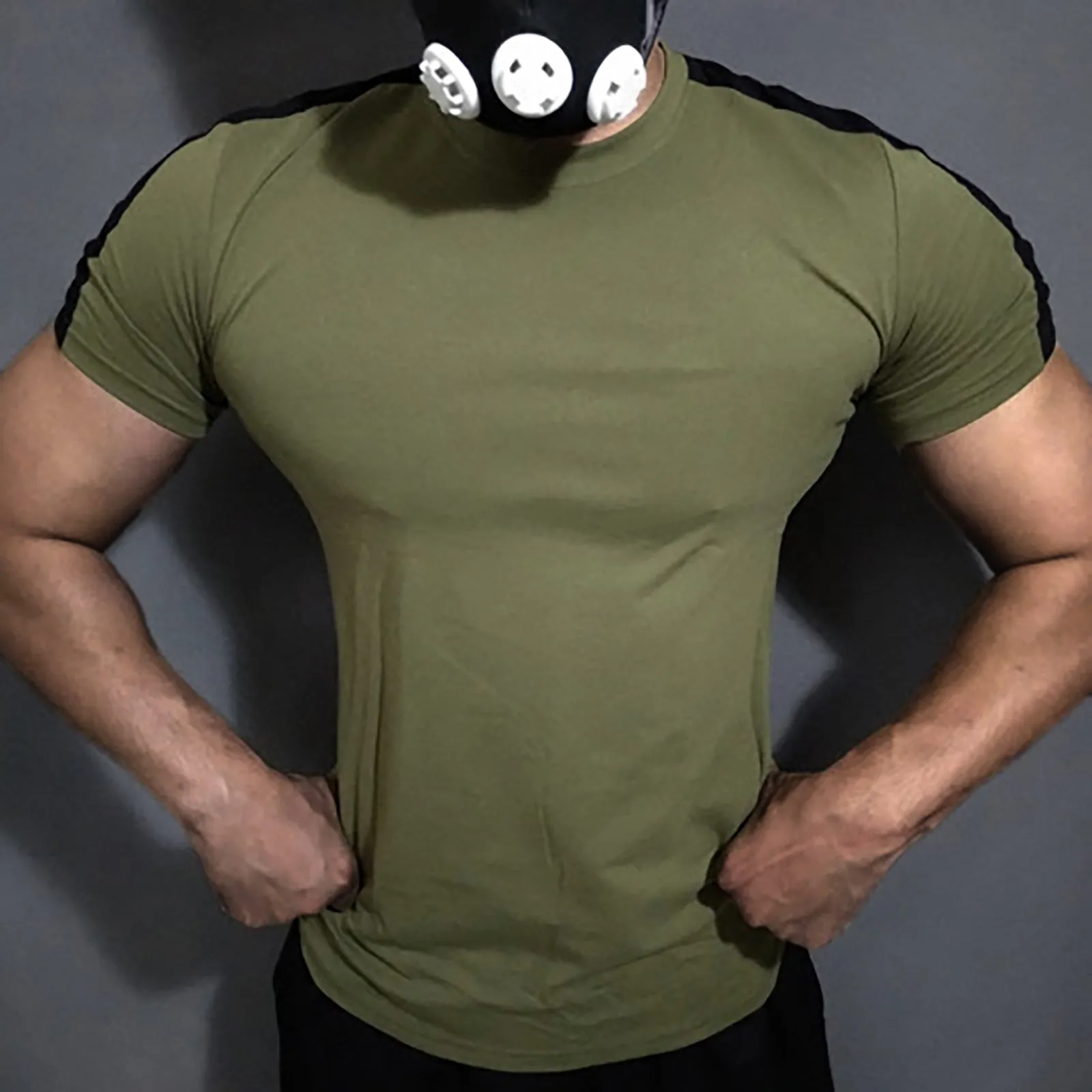 COLOR BLOCK STRETCH QUICKDRY TEE