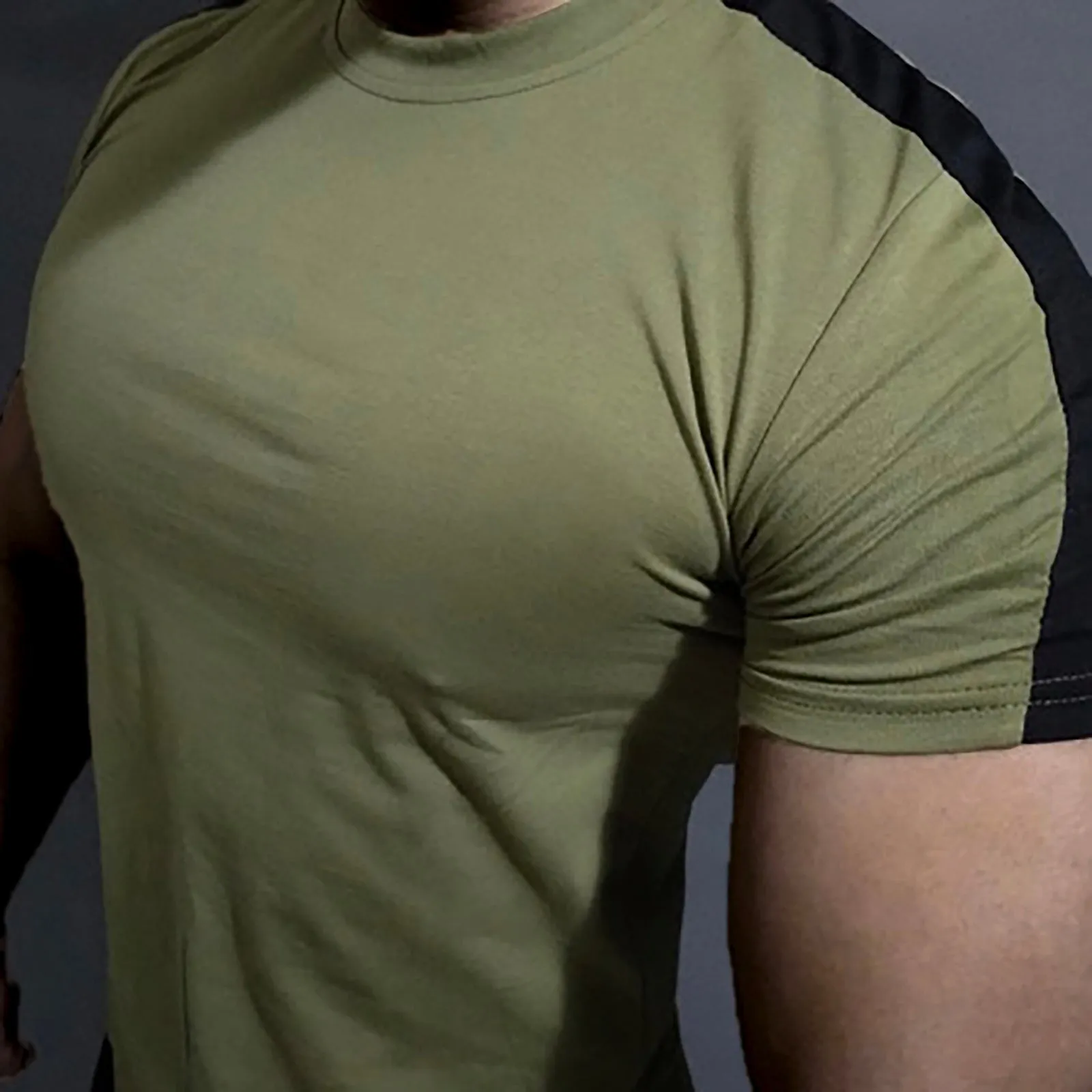COLOR BLOCK STRETCH QUICKDRY TEE