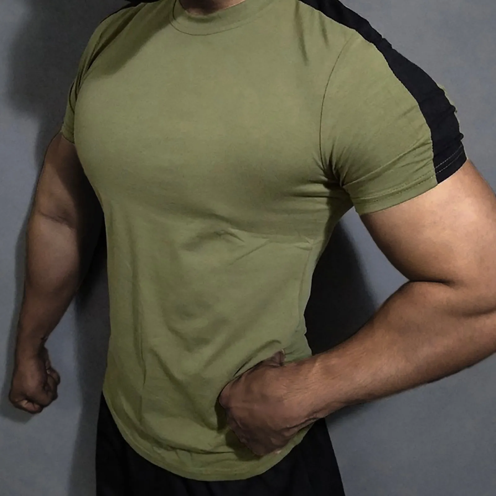 COLOR BLOCK STRETCH QUICKDRY TEE