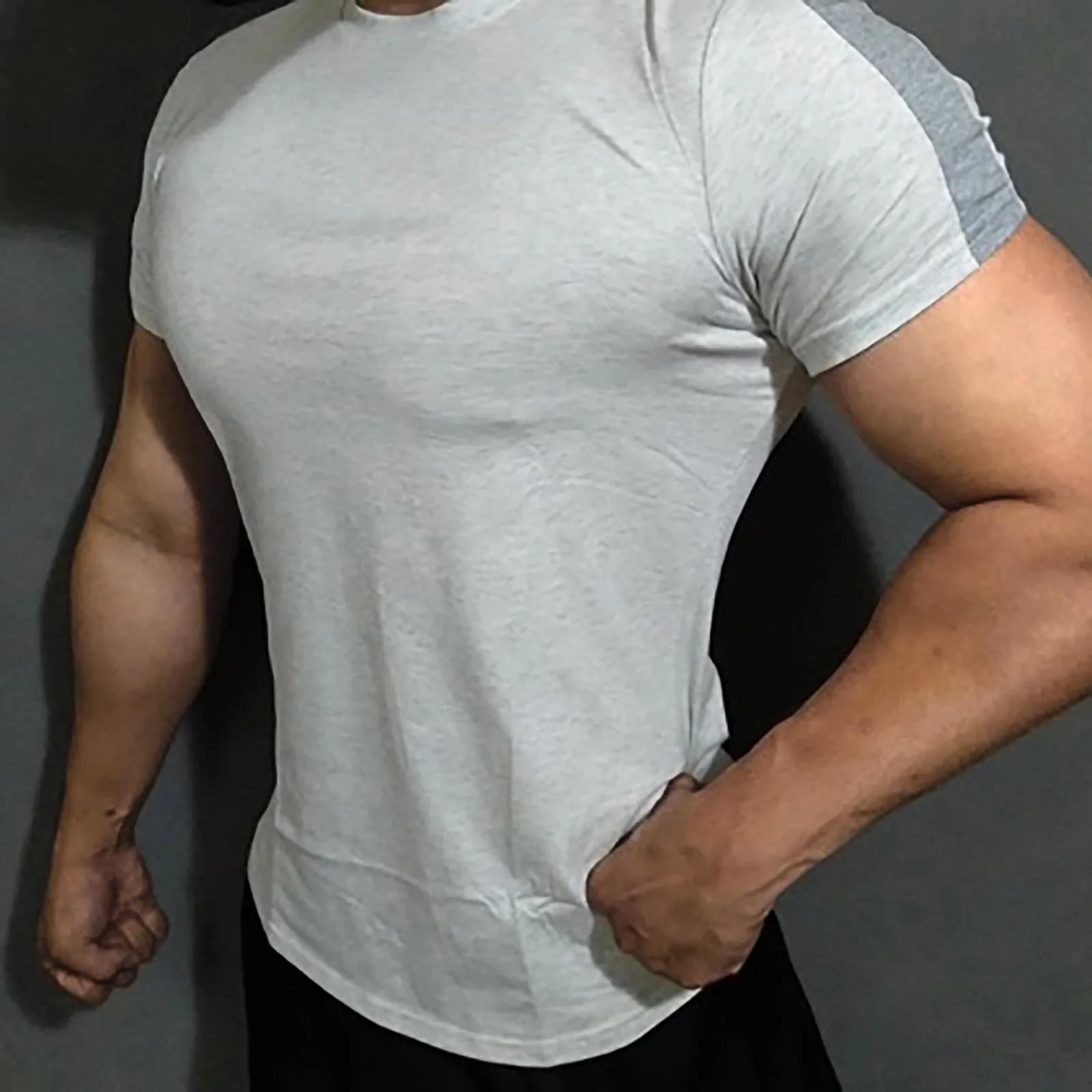 COLOR BLOCK STRETCH QUICKDRY TEE