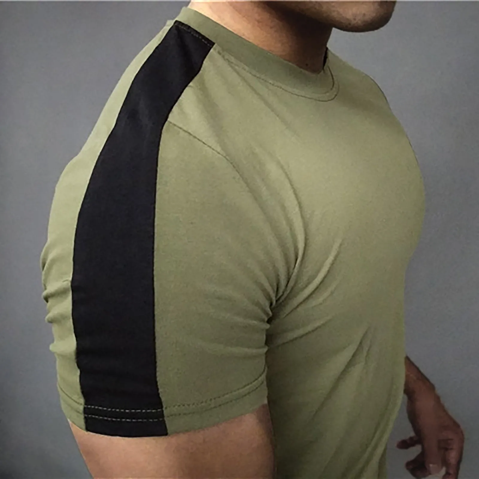 COLOR BLOCK STRETCH QUICKDRY TEE