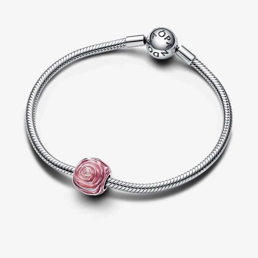 D1893 Pink Rose Charm