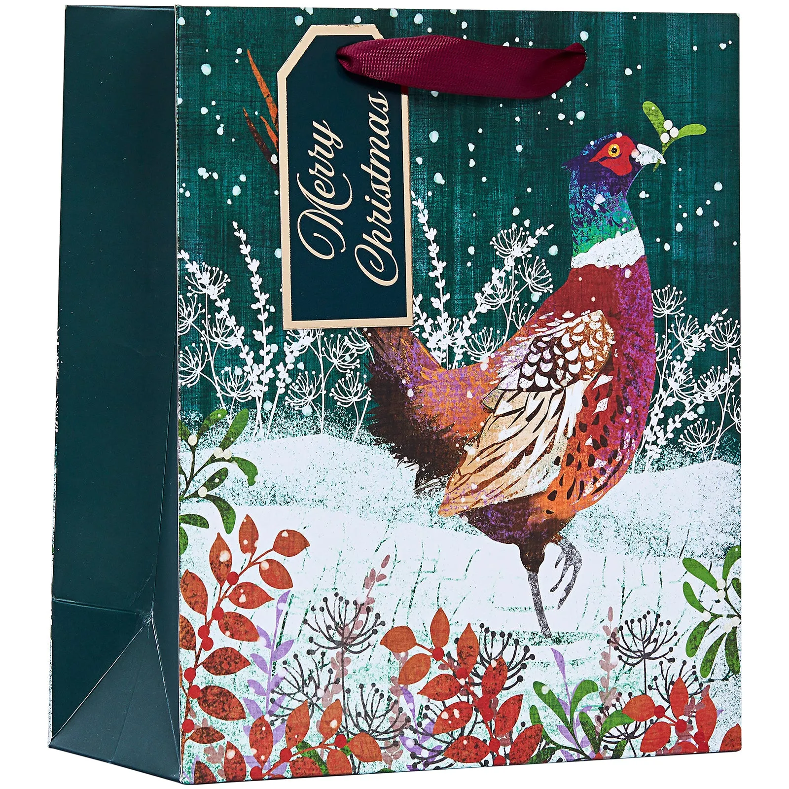 Design By Violet Pheasant Christmas Gift Bag