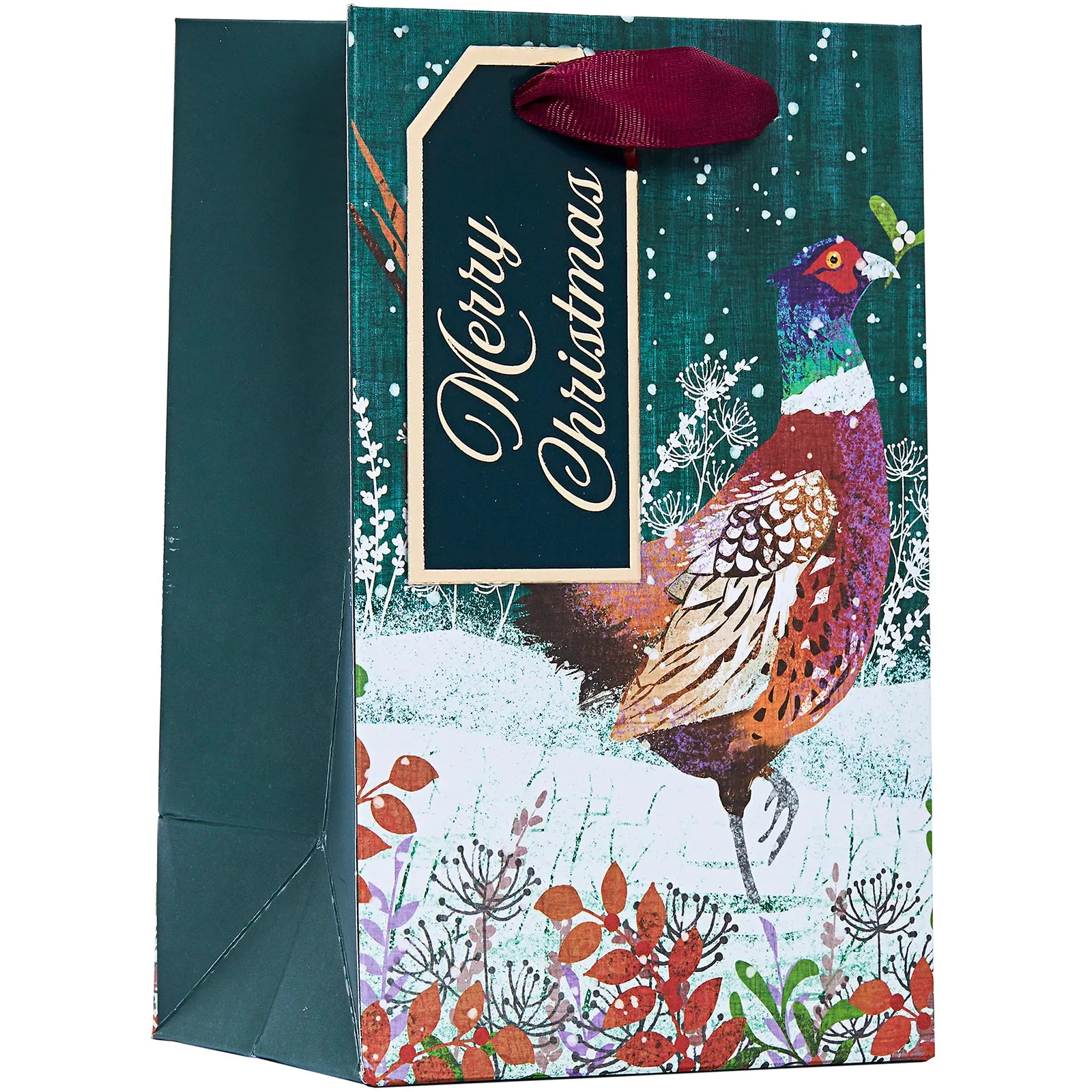 Design By Violet Pheasant Christmas Gift Bag