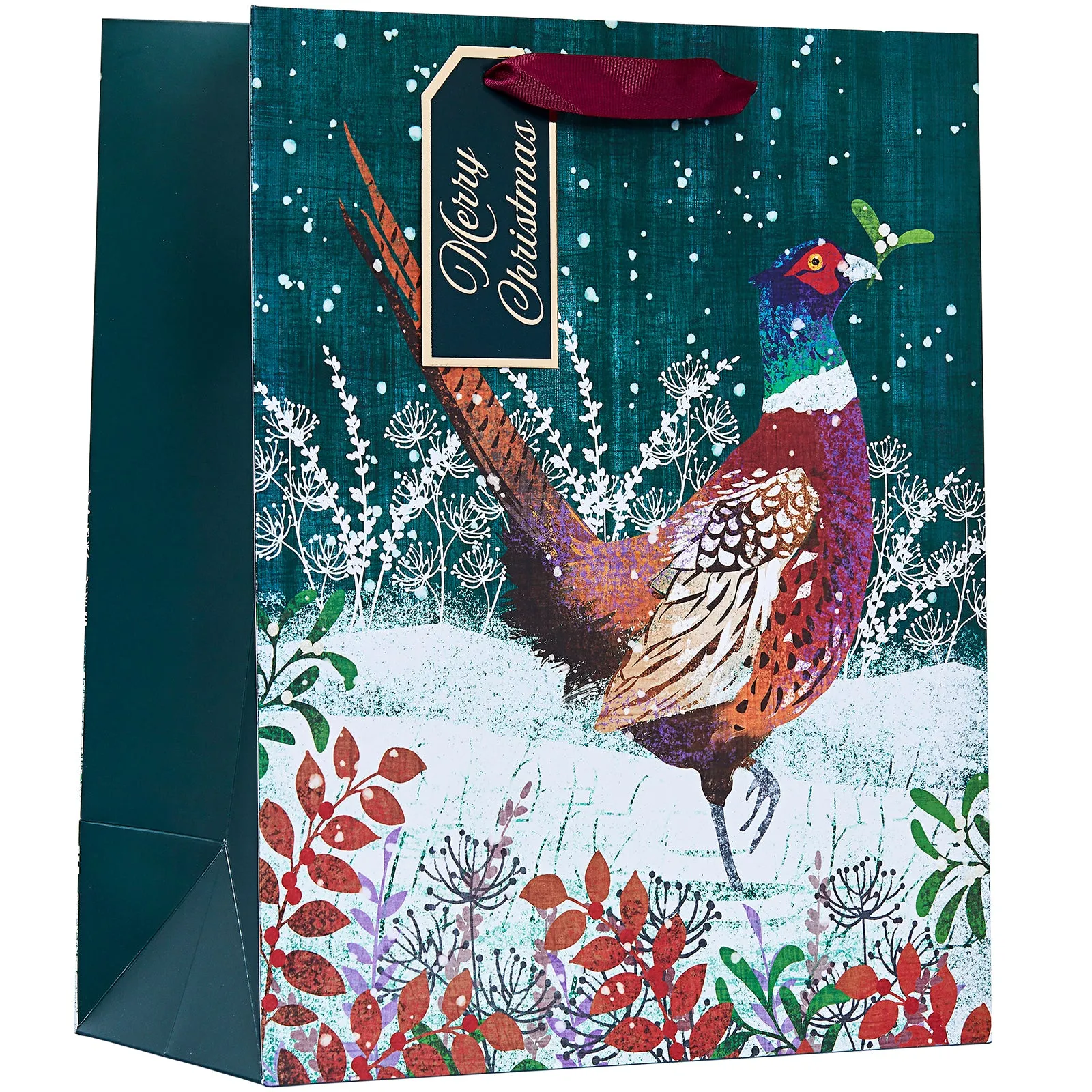 Design By Violet Pheasant Christmas Gift Bag