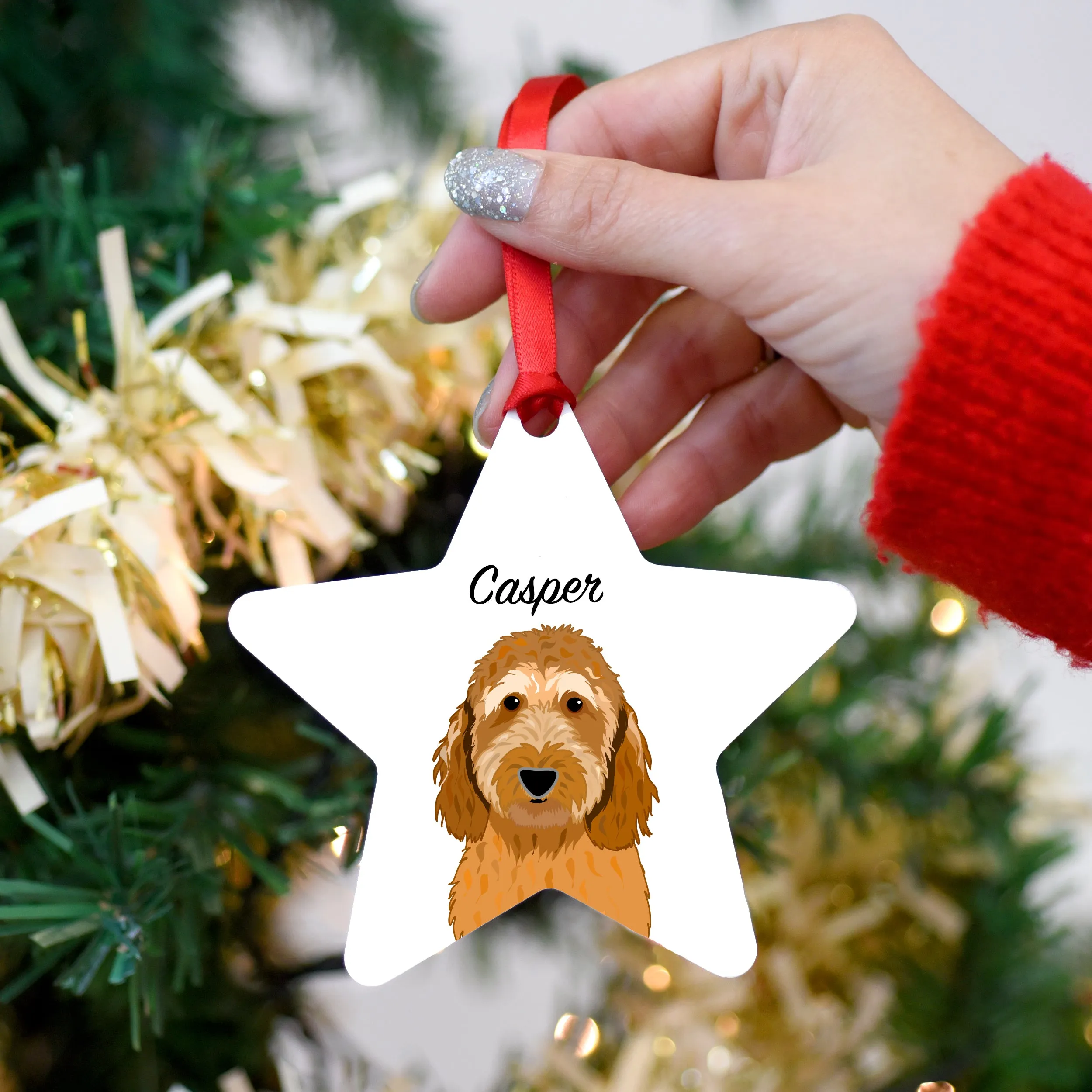 Dog Breed Christmas Tree Decoration Personalised