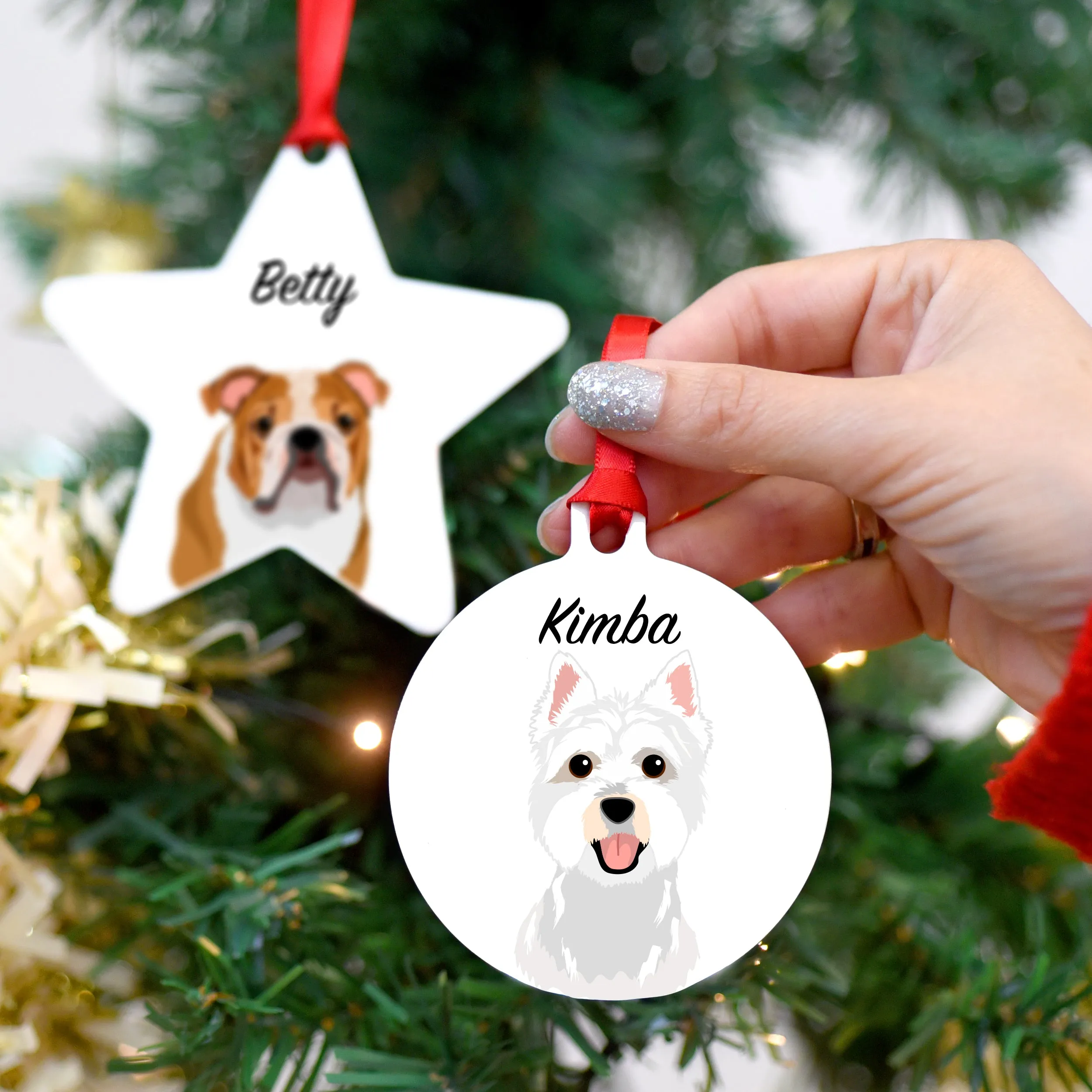 Dog Breed Christmas Tree Decoration Personalised