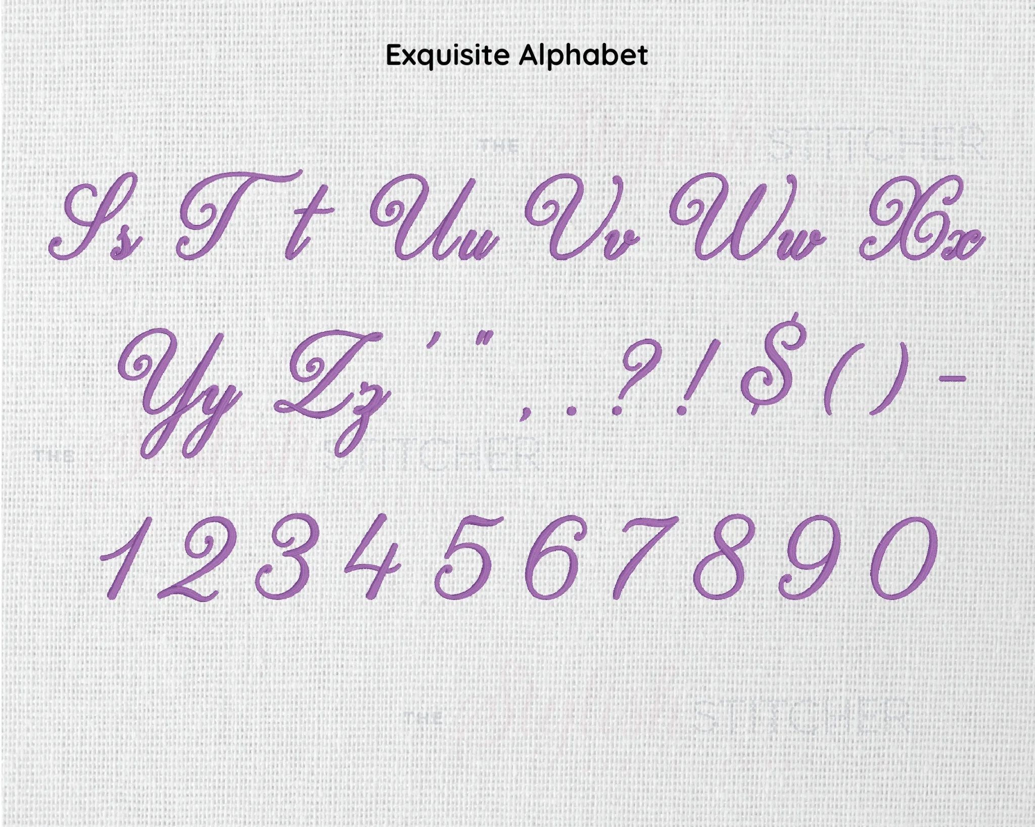 Exquisite Digital Embroidery Font