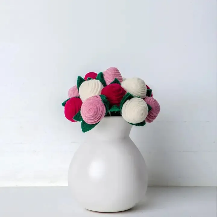 Felt Tea Roses