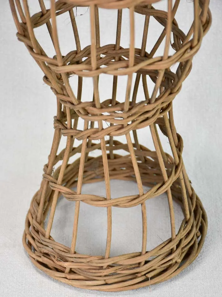 French wicker hat stand 1930's 15"
