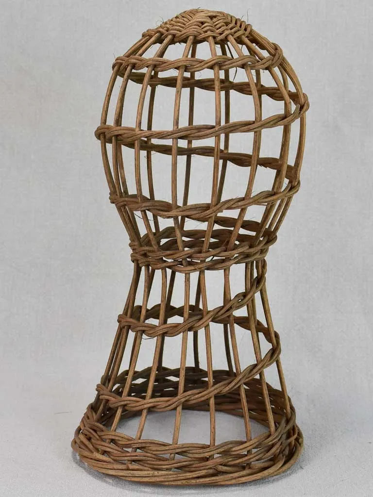 French wicker hat stand 1930's 15"