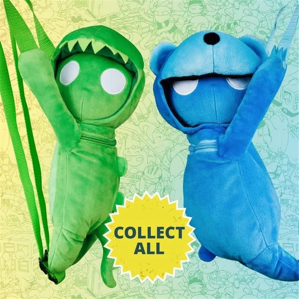 Gang Beasts Blue Bear Plush Backpack School Bag Video Game Character PMI International