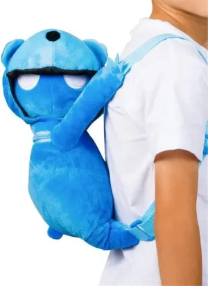 Gang Beasts Blue Bear Plush Backpack School Bag Video Game Character PMI International