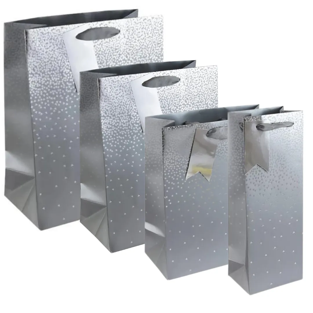 Gift Bag Large - Silver Ombre