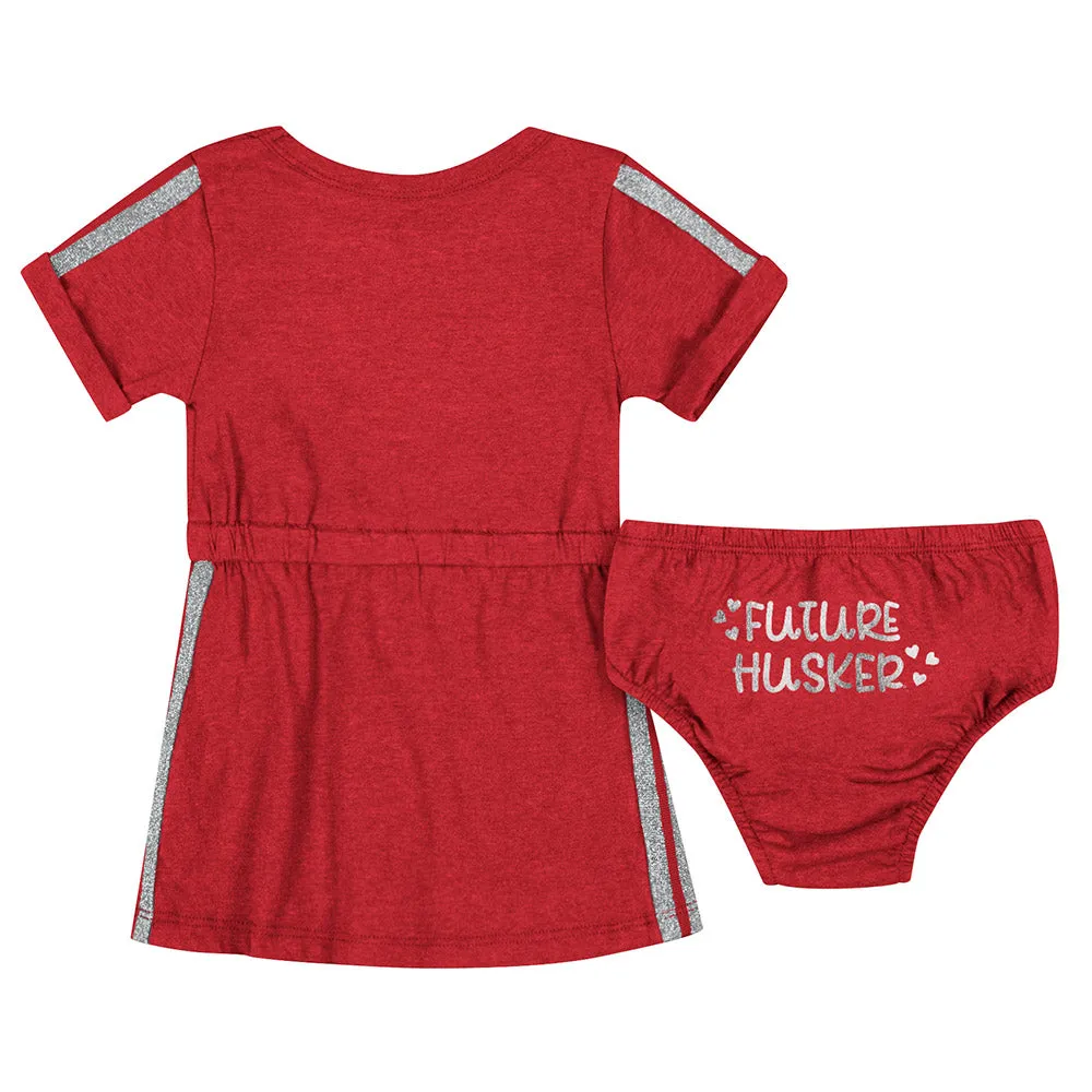 Girls' Nebraska Huskers Infant Xur Dress And Bloomers