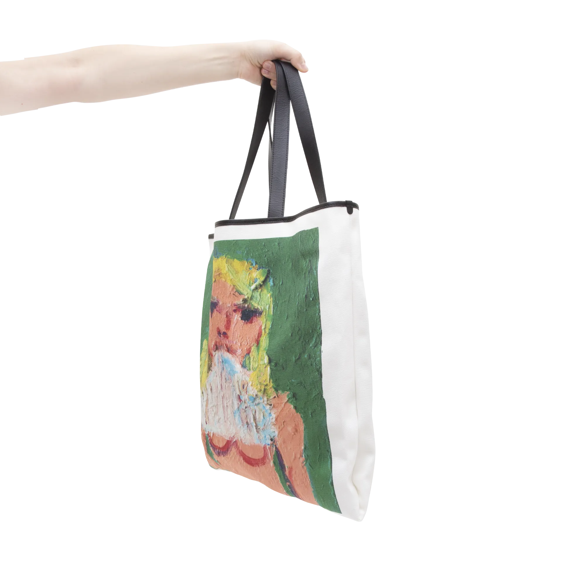 Graphic Print Tote Bag — "Blonde"