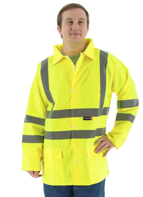 High Visibility Waterproof Rain Jacket