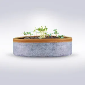 HIPPO NonWoven Fabric Grow Bag Pots 400 GSM Ideal for Outdoor, Gardening, Suitable for Spinach, Small Plants Grey Color