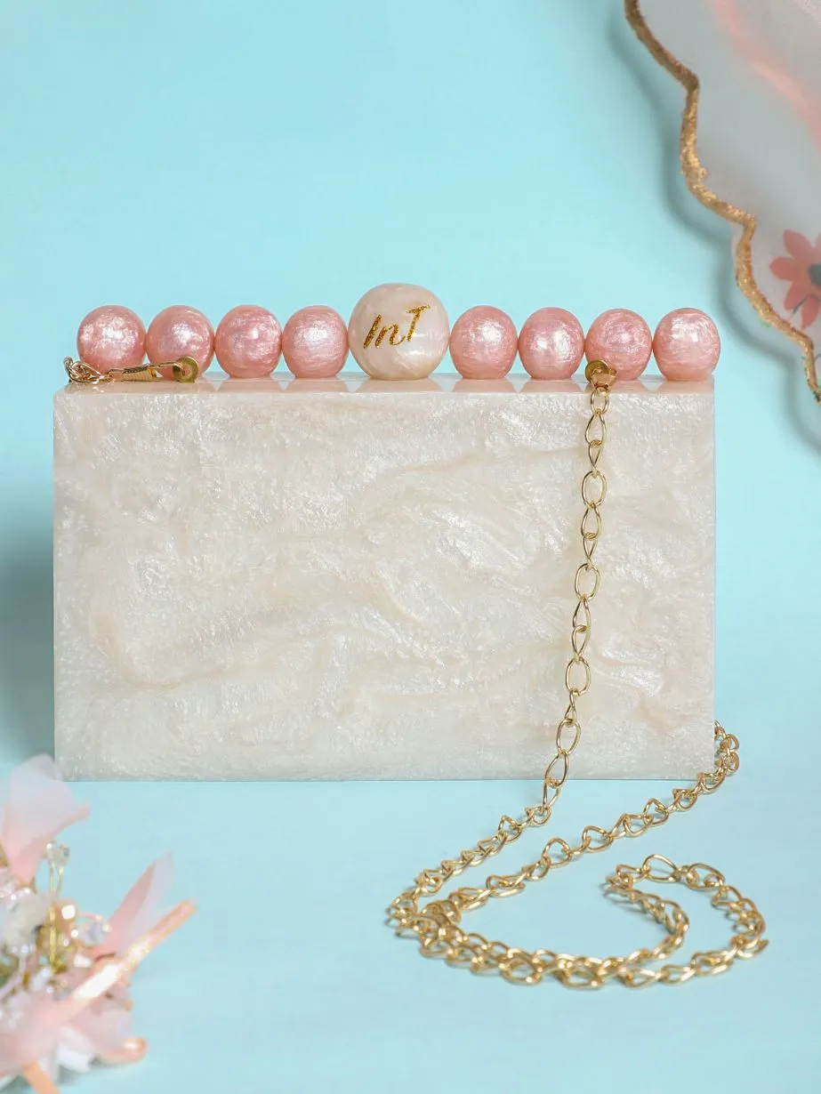 Indiaztrend Resin Ball PartyWomen Clutch Bag