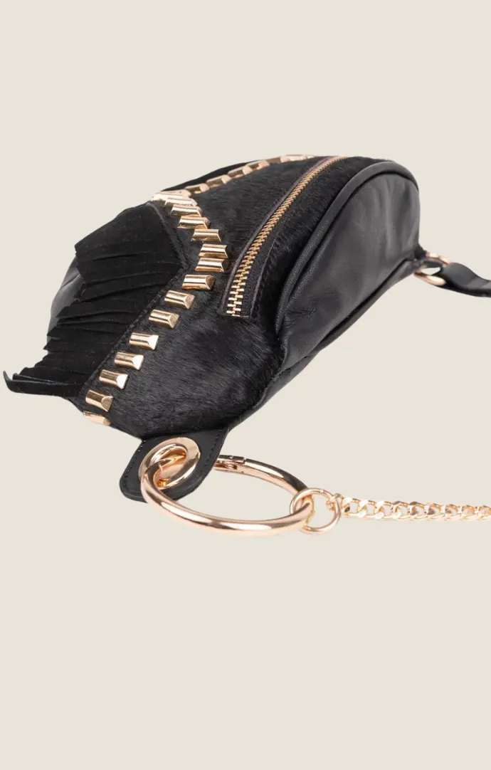 Kara Black Shoulder Bag