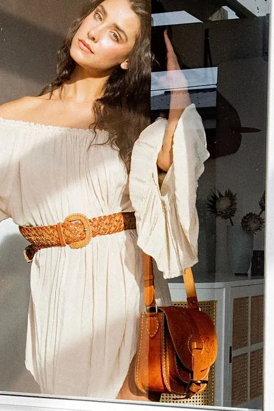 LA LUNE CROSS BODY BAG VINTAGE TAN