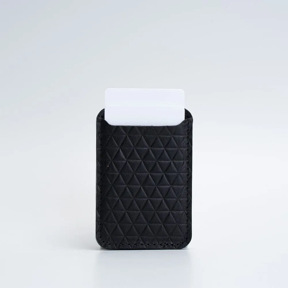 Leather wallet with MagSafe - Diamonds