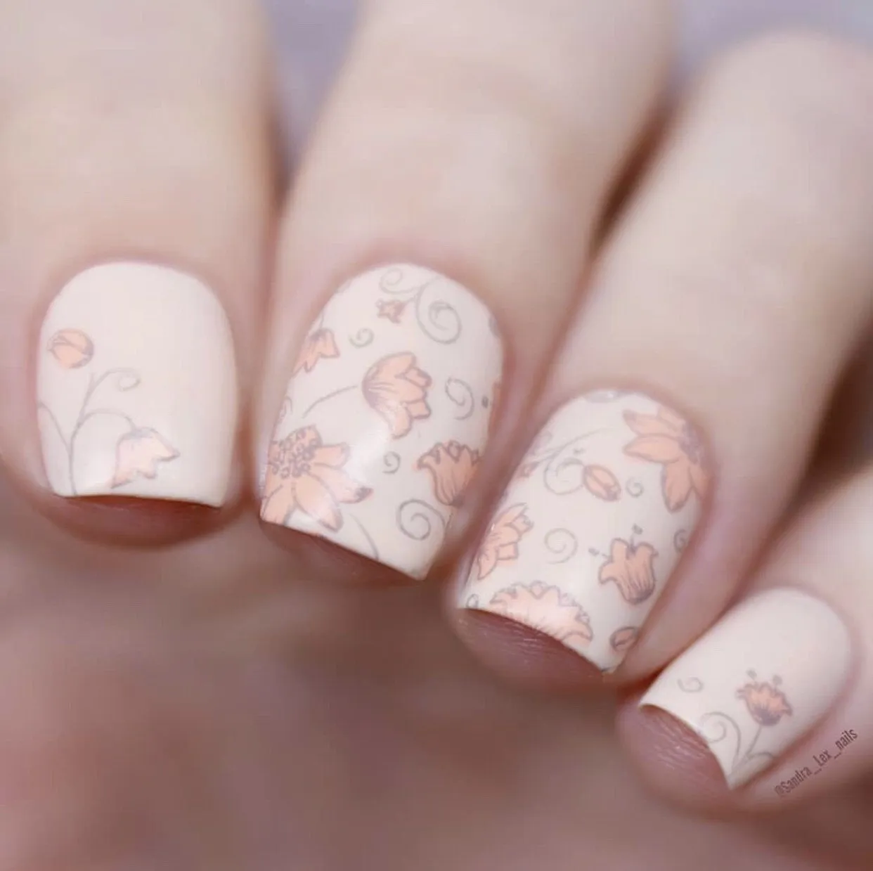 Lovely Lilies (CjS-109) Steel Layered Nail Art Stamping Plate