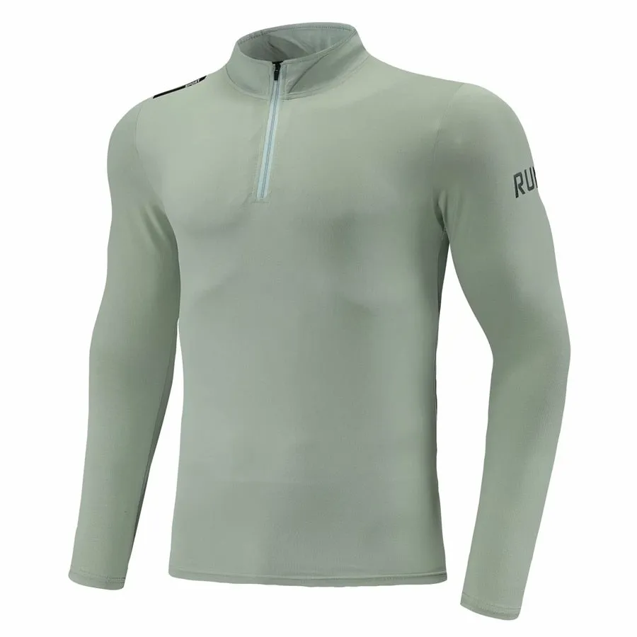 Men Fitness Sport Uniform Long Sleeve Compression Tshirt GYM Male Running Sweatshirt Tops Bodybuilding Tee Homme Outdoor Clothes