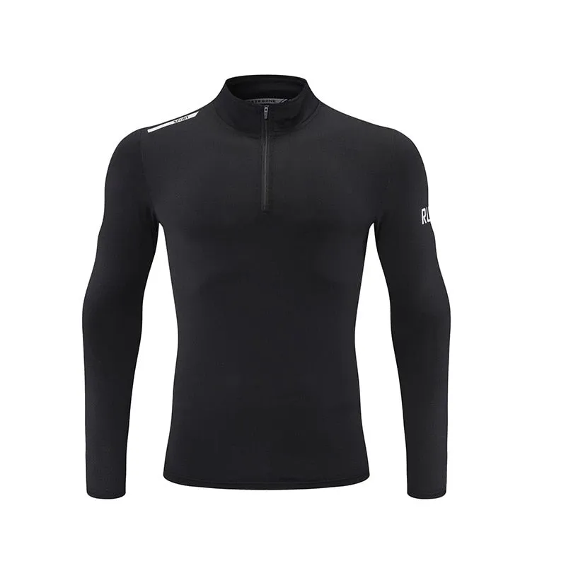 Men Fitness Sport Uniform Long Sleeve Compression Tshirt GYM Male Running Sweatshirt Tops Bodybuilding Tee Homme Outdoor Clothes