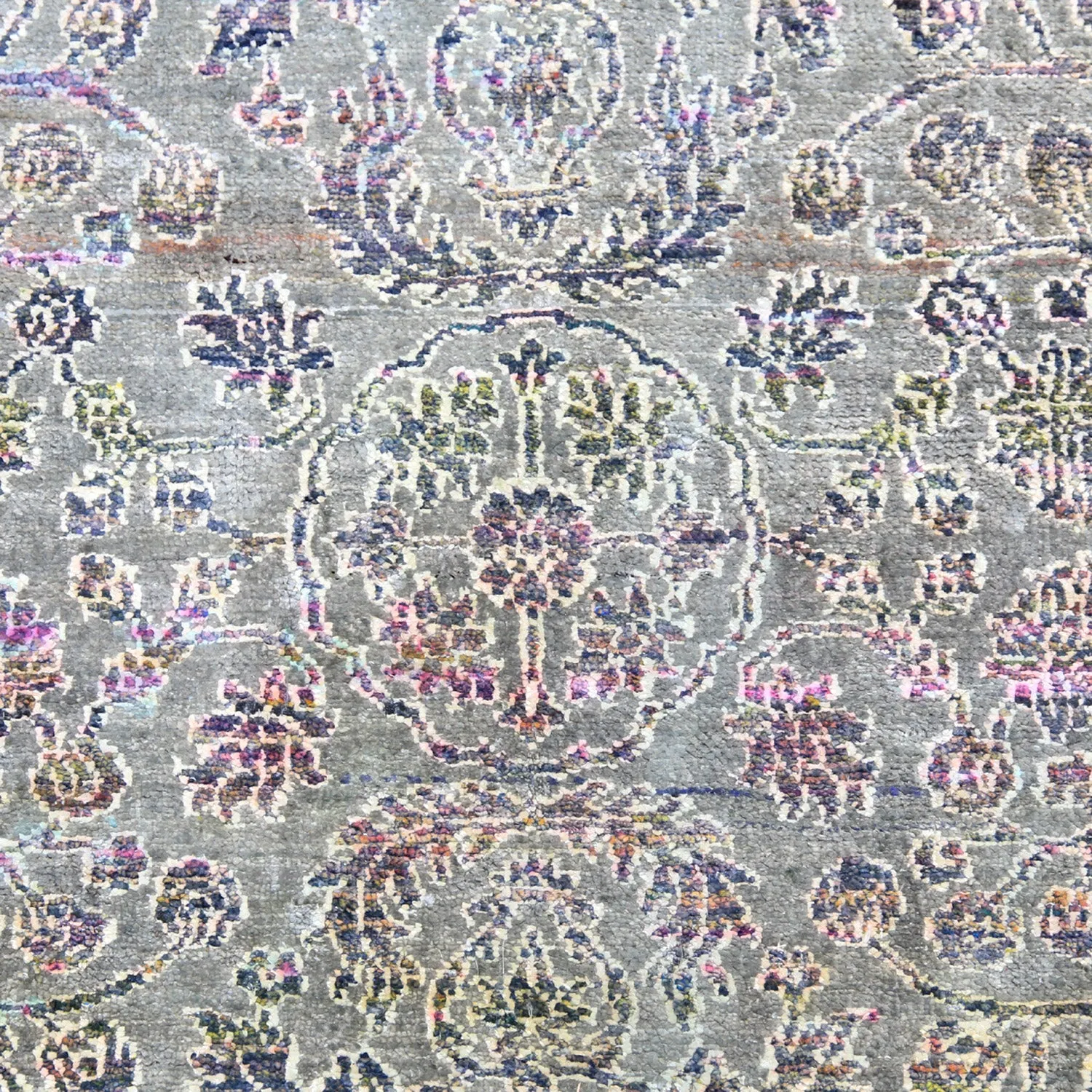 Multicolored Alchemy Transitional Silk Rug - 7'1" x 10'2"